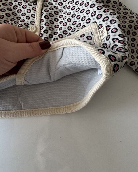 Kapitone Bebek Ceket - Desenli