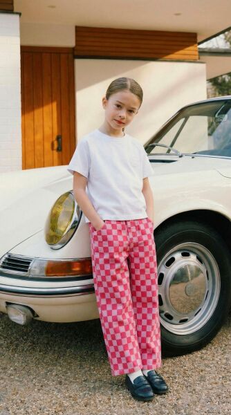 Asarkids La'ciel Paris Dama Desenli Balon Pantolon - Pembe