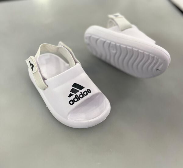 Asarkids 3 Çizgili Sandalet - Beyaz