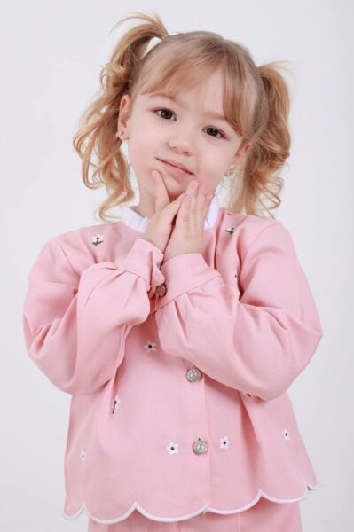 Asarkids Papatya Nakışlı 2’li Takım  - Pembe