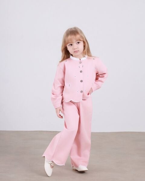 Asarkids Papatya Nakışlı 2’li Takım  - Pembe