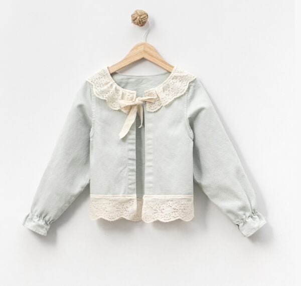 Yakası Fistolu Zeynep Ceket - Mint Yeşili