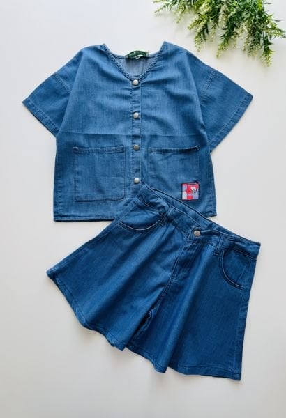 Tencel Kumaş Bade Takım - Mavi