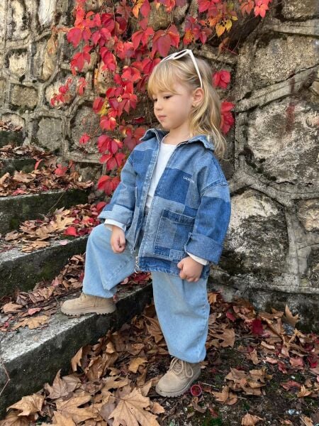 La'ciel Paris Bloklu Ceket - Mavi