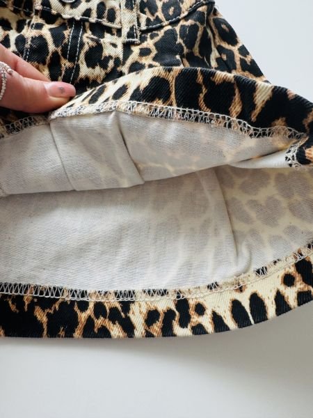 Leopar Etekli Bluz Takım - Kahve