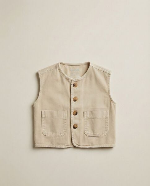 La'ciel Paris Denim Yelek - Bej