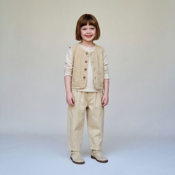 La'ciel Paris Denim Yelek - Bej