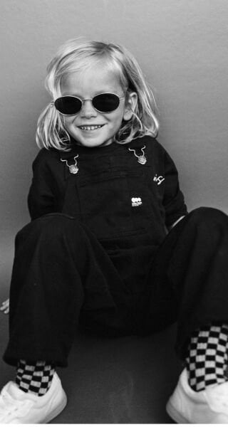 Unisex Denim Salopet - Siyah