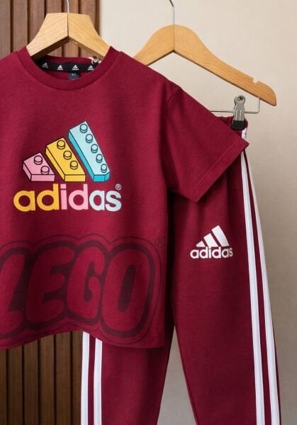 Asarkids 3 Çizgili Lego Eşofman Takımı - Bordo