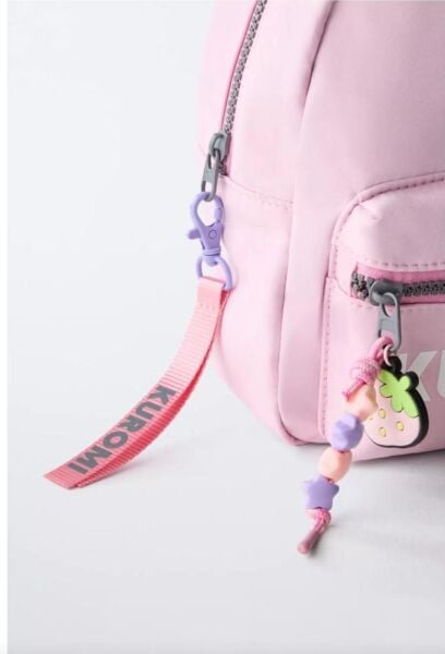 Karakter Baskılı Çanta - Pembe Lila