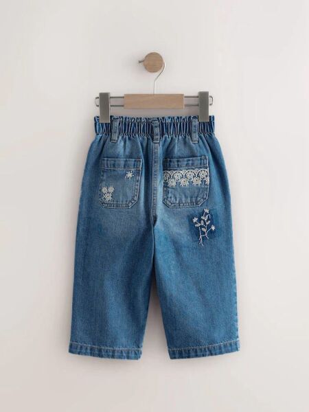 La'ciel Paris Nakış İşlemeli Pantolon - Mavi