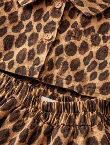 Asarkids Leopar Desenli Gömlekli 2'li Takım - Leopar