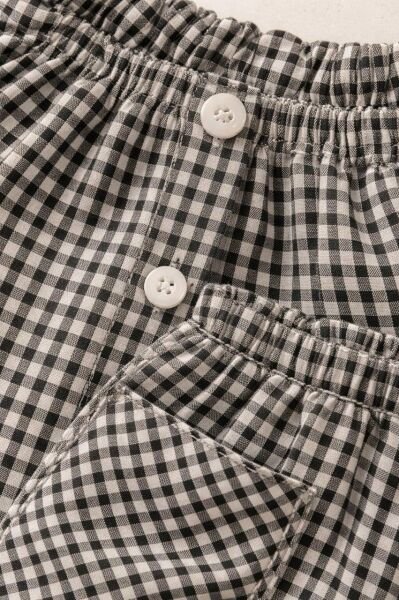 Asarkids Piti Kareli Gömlekli 2'li Takım - Siyah Beyaz