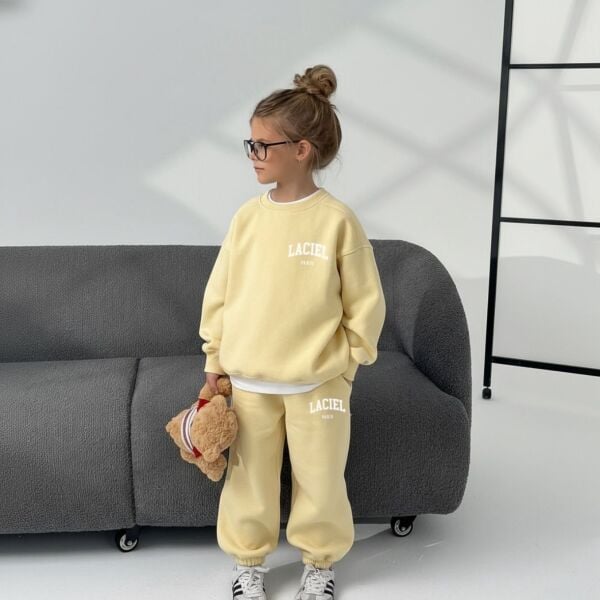 La'ciel Paris Basic Kapüşonsuz Takım - Soft Sarı