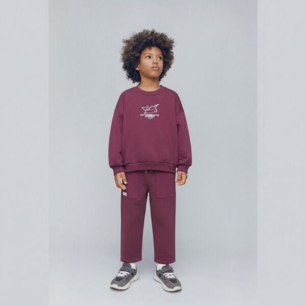 La’ciel Paris Sloganlı Takım - Bordo