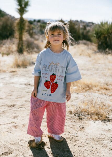 Asarkids La'ciel Paris Çikek Pöti Kareli Takım - Mavi