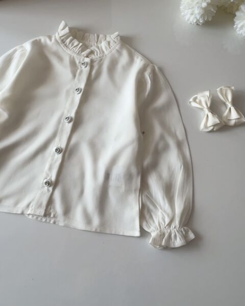 Taşlı Gömlek - Krem