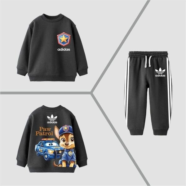 Karakterli Üç Çizgili Takım - Füme