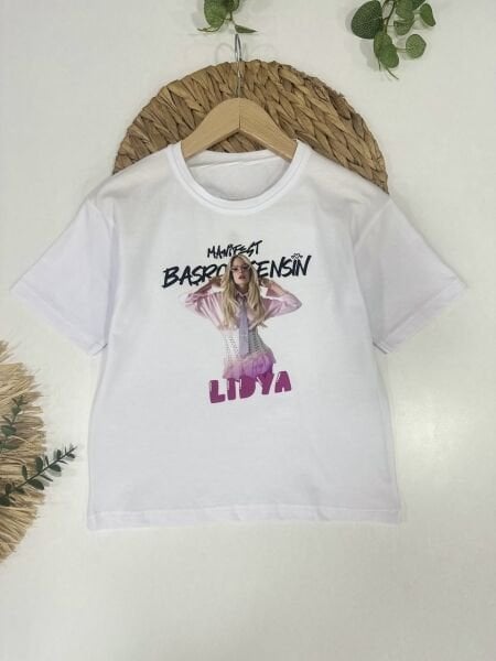 Asar Kids Manifest Tişört Lidya - Beyaz