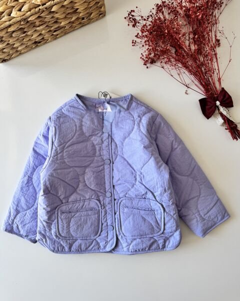 Kapitone Ceket - Lila