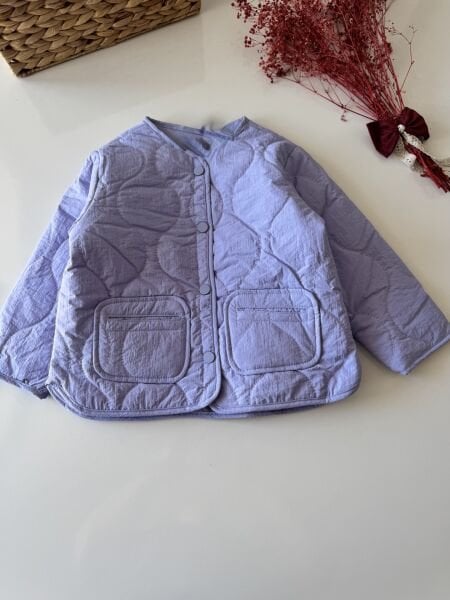 Kapitone Ceket - Lila