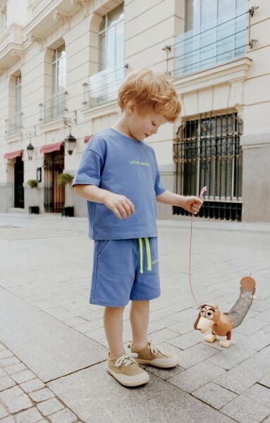 Asar Kids La'ciel Paris Mood! 2'li Şortlu Takım - Mavi