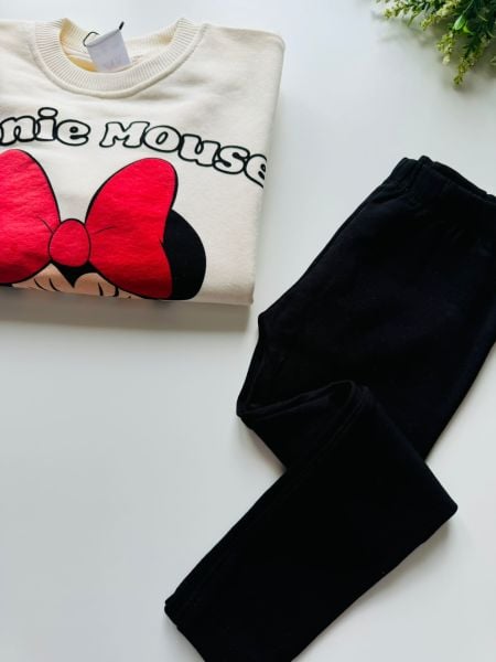 Tokalı Minnie Mouse Taytlı Takım